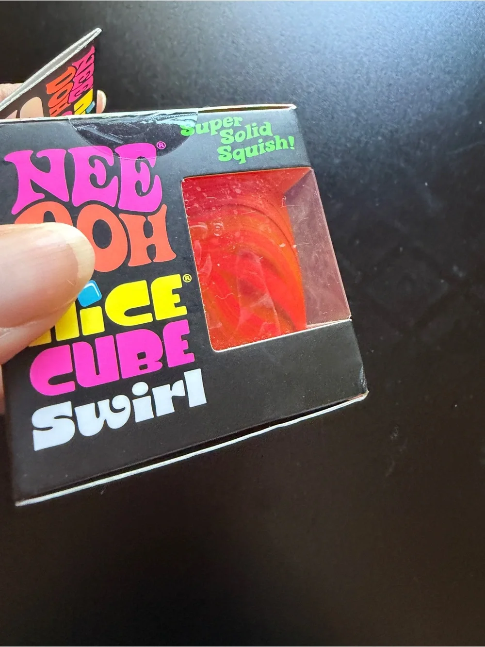 New Nee Doh Nice Cube Orange Red Yellow Swirl Solid Squish Schylling Needoh